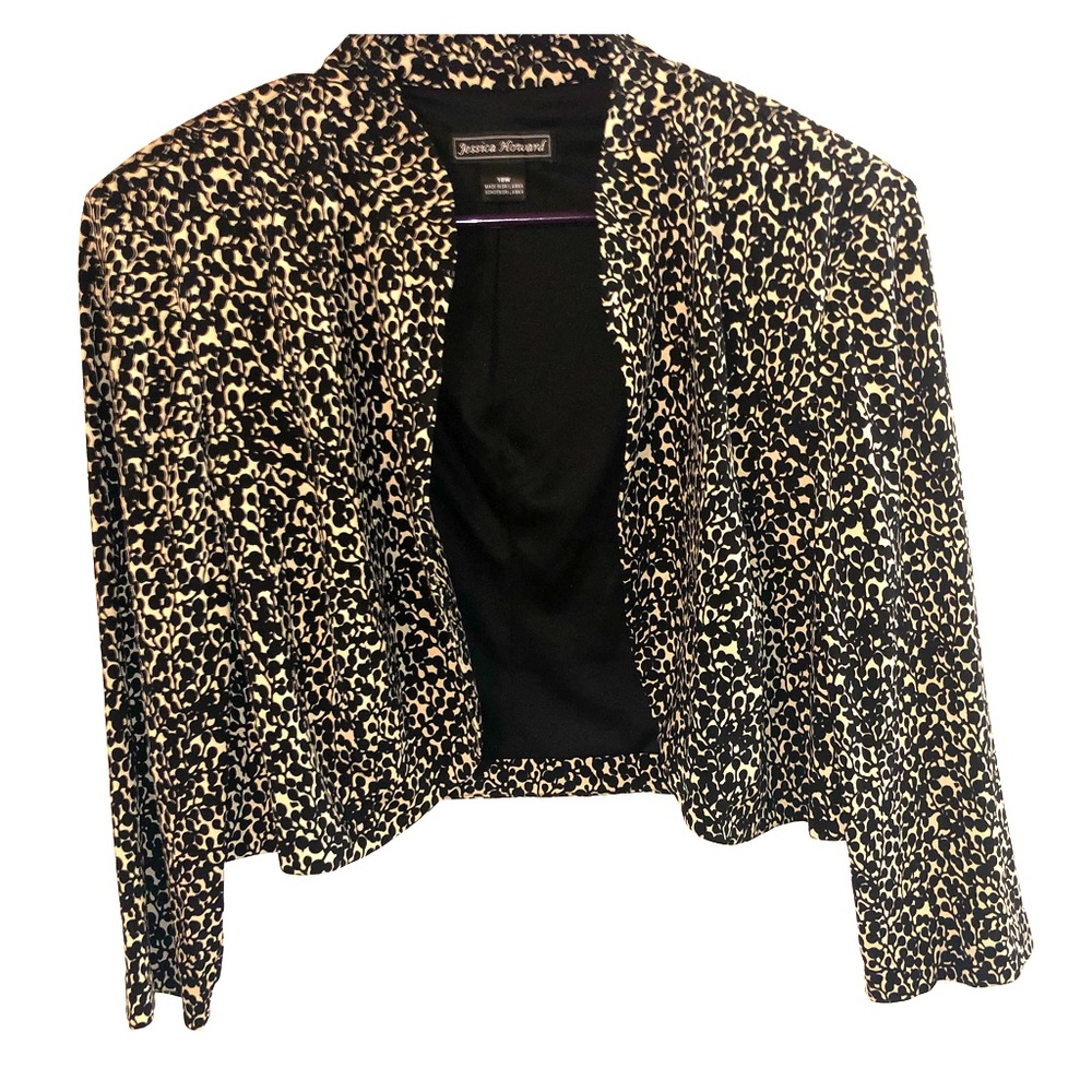 Jessica Howard Animal Print Jacket